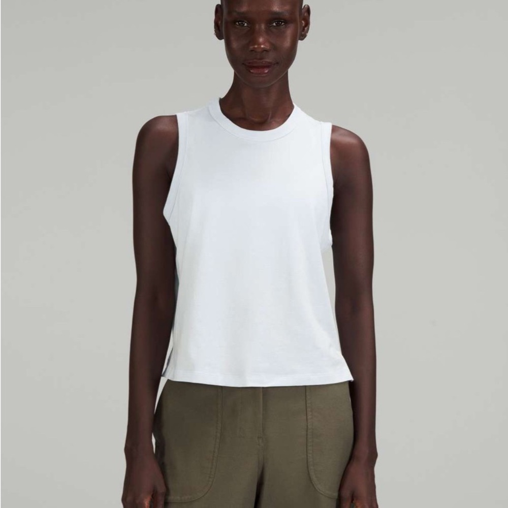 Lululemon Classic-Fit Cotton-Blend Tank Top
Powder Blue